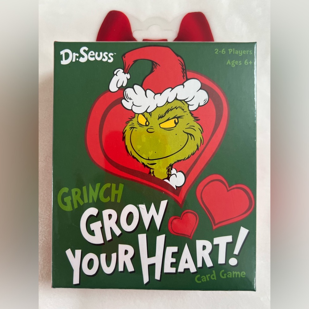 Dr. Seuss Grinch Grow Your Heart! Card Game New‎ Sealed Family Game